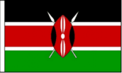 Kenya Hand Waving Flags